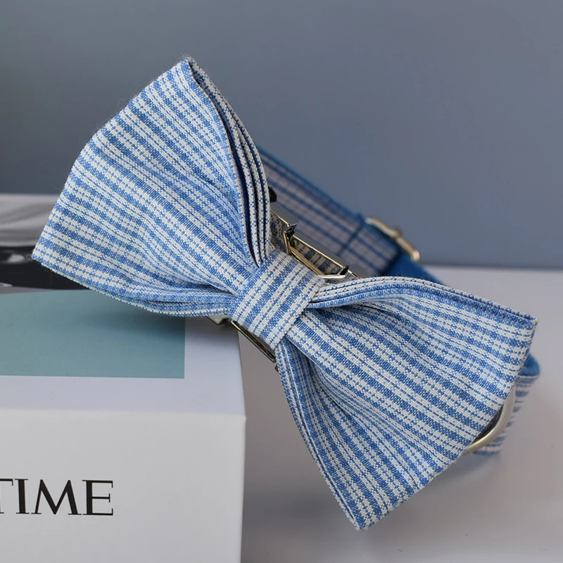 Correa de malla azul para perros pequeños, medianos y grandes, etiqueta de identificación de nombre grabada gratis, collares de Navidad para perros Chihuahua, rejilla 12 - imagen 3