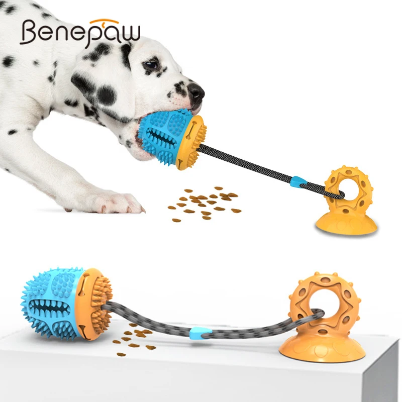 benepaw ventosa perros pequeños medianos juguetes interactivo seguro tug of war juego mascotas limpieza dientes chewers agresivos