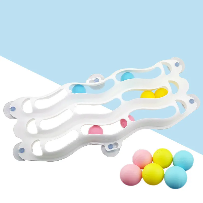 Juguete de plástico montado en la pared para gatos, Bola de entrenamiento de entretenimiento, juguete interactivo - imagen 5