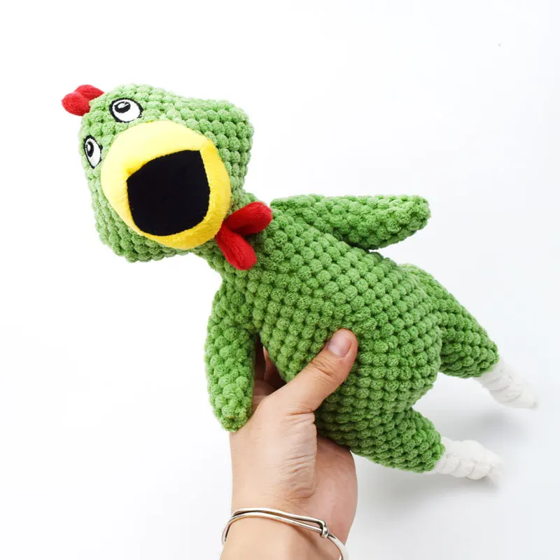 Juguetes masticables de felpa para mascotas pequeñas y medianas, juguete chirriante para cachorros, dientes limpios, Bulldog Francés, caniche, Pug, animales, accesorios para mascotas - imagen 4