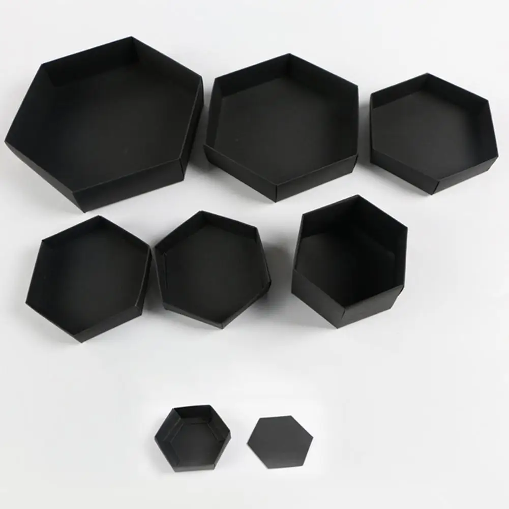 Caja hexagonal de 5 capas para regalo, caja de regalo de 6 lados para álbum de recortes, regalo de San Valentín y boda, nueva - imagen 4