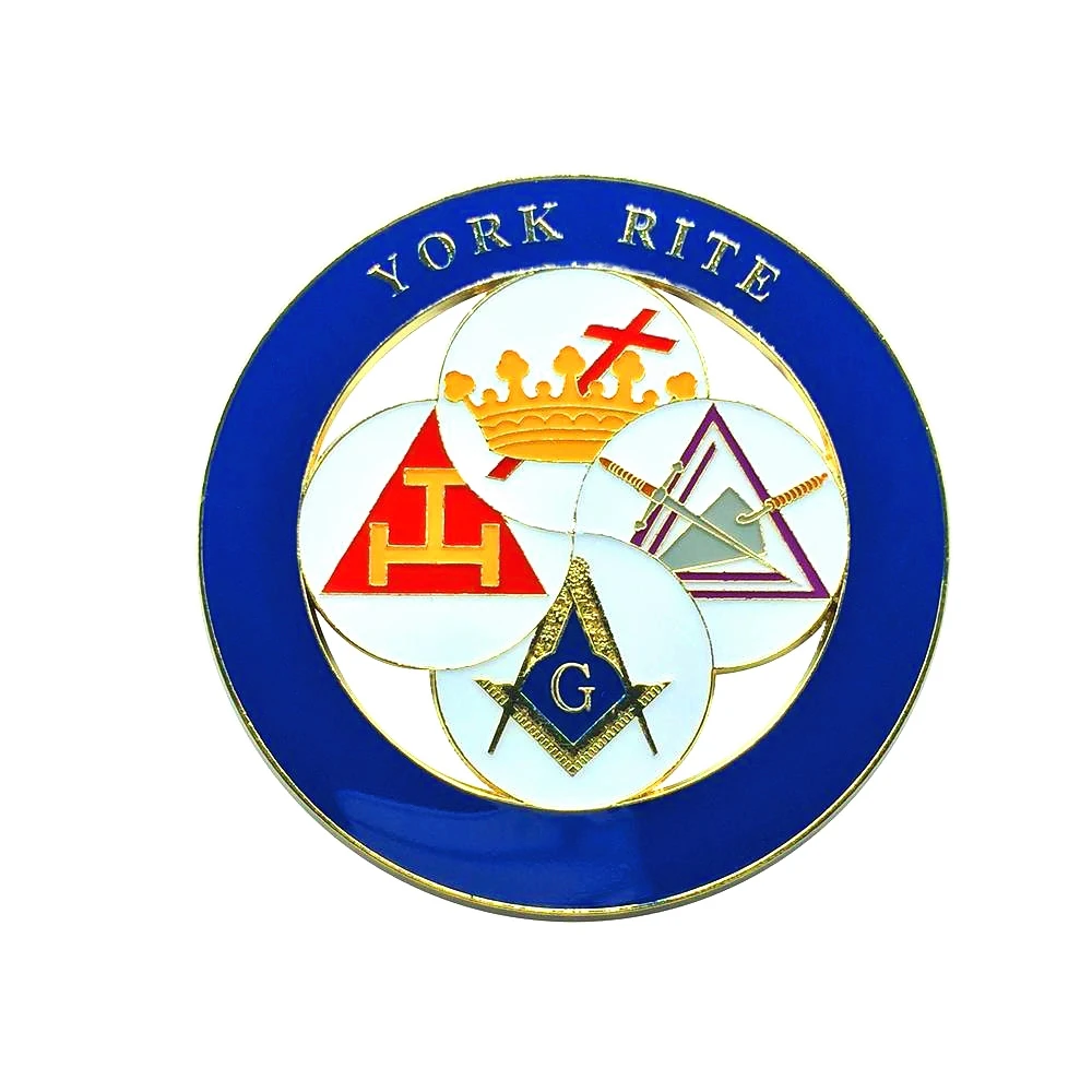 3 "Masonc emblemas de coche Blue Lodge Rite escocés PHA Auto camión Multi motocicleta calcomanía insignia pegatina - imagen 2