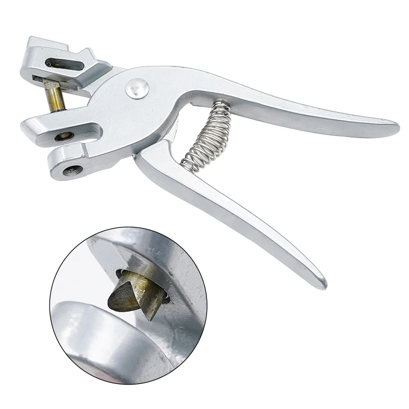 Etiquetas de oreja de animales, alicates de perforación, abrazaderas de agujero para ganado, ovejas, cerdo, caballo, identificación de animales, equipo de acero inoxidable para granja, 8 Mm - imagen 3