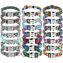 Collar identificativo personalizado para perros con placa grabada