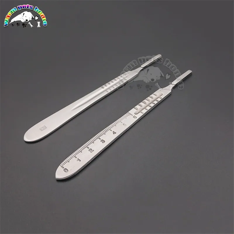 Mango de bisturí para mascotas, cuchillo de utilidad, cuchillo de tallado, instrumento veterinario - imagen 3