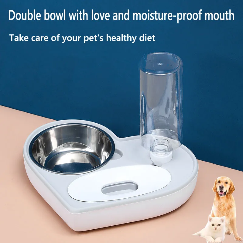 TNLY-cuencos para mascotas, alimentador de agua y comida para perros, de acero inoxidable, plato para beber, alimentador para gatos y cachorros, accesorios para mascotas - imagen 2