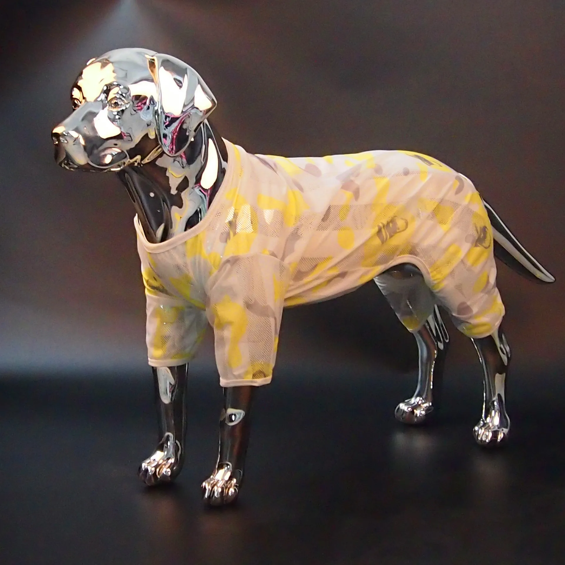 Ropa de verano para perros grandes, protector solar transpirable, ropa de cuatro patas, borde de lana dorada, ropa para perros medianos y grandes, pastor Labrador - imagen 2