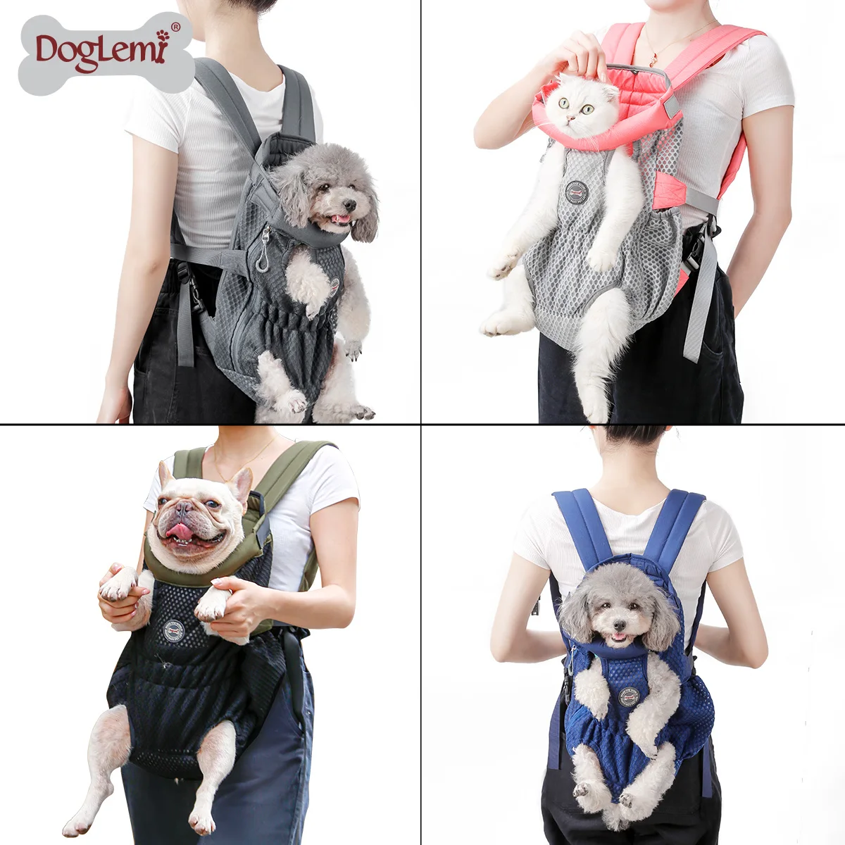 Mochila transportín transpirable para perro y gato - imagen 3
