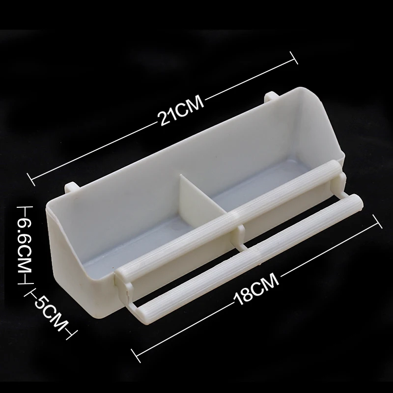 Alimentador de agua de plástico de 5 piezas para mascotas, taza con marco de pie, alimentador de alimentos para loros, aves de corral, palomas, codorniz, bebedero - imagen 3