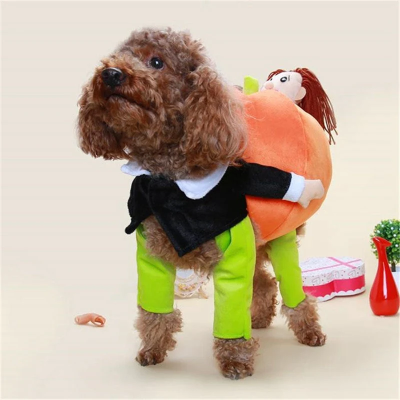 Ropa Divertida Halloween Perro Gato Disfraz Calabaza Mascotas Eventos Especiales Atuendo Disfraces Lindos - imagen 3