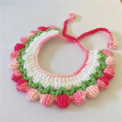Collar de lana Artesanal para gato y perro – tejido a mano suave