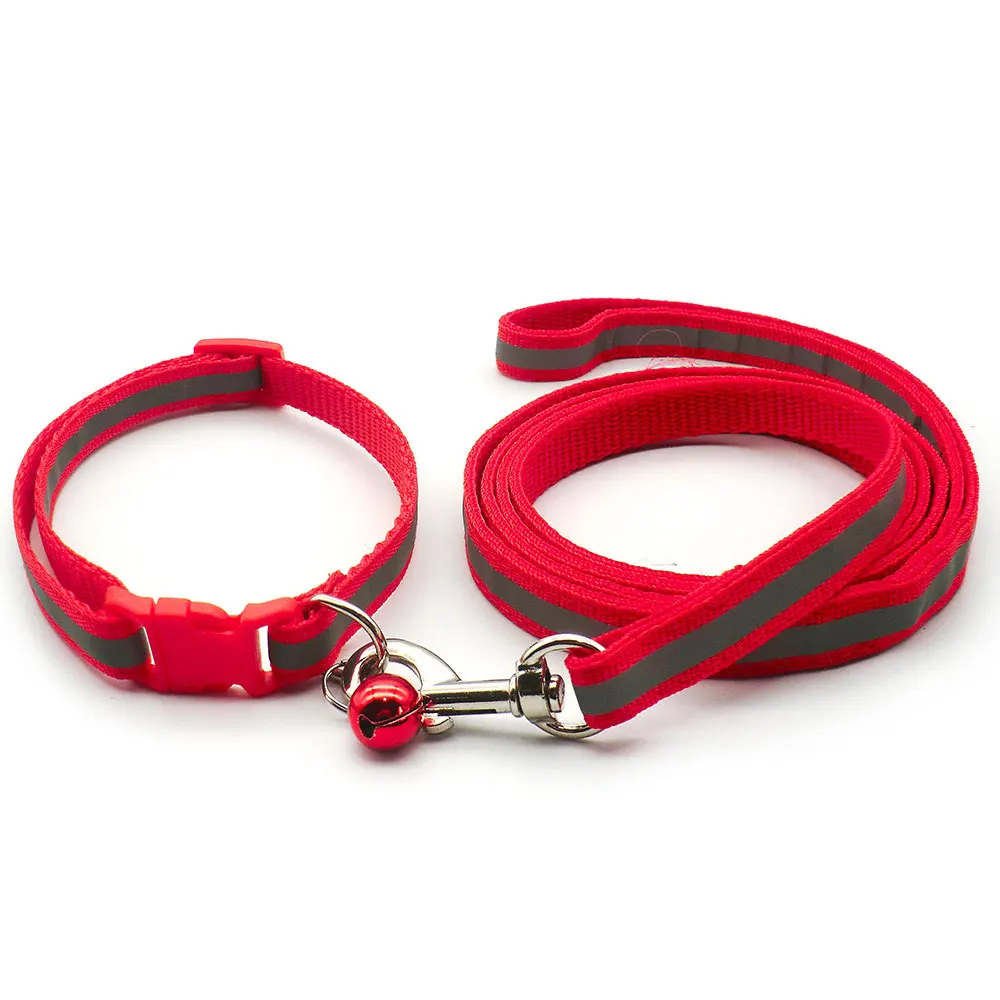 24Set Adjustable Reflective Collars With Leash Cat Traction Rope Outdoor Dog Walking Anti-Lost Pet Lead Supplies - imagen 4