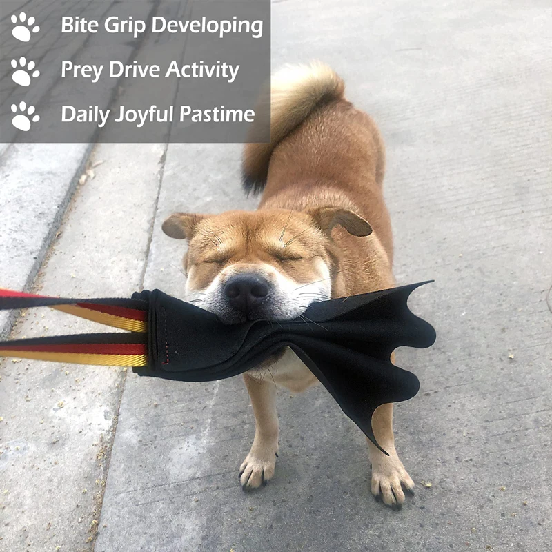Benepaw-juguetes para masticar para perros, mango interactivo de cuero para entrenamiento de mascotas, construir presa, juego de agarre para morder, Tug Of War - imagen 2