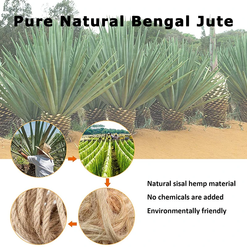 Cuerda de sisal natural usada para decorar y proteger muebles