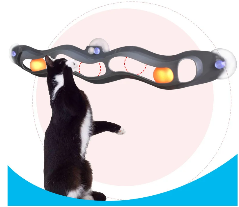 Túnel juguetes gatos - Gato usando túnel interactivo