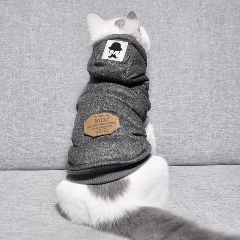 Abrigo de algodón suave para gatos, ropa cálida de invierno para Mascotas, disfraz para Mascotas - imagen 3