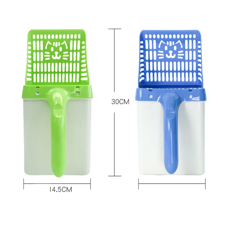 Herramientas de limpieza, suministros de Color, pala para gatos de gran capacidad, diseño hueco tallado, limpieza de patatas fritas, pala, cuchara para arena, filtro de arena - imagen 3