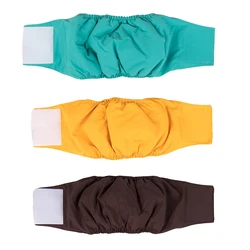 Paquete bandas vientre machos, pañales lavables para perros y gatos