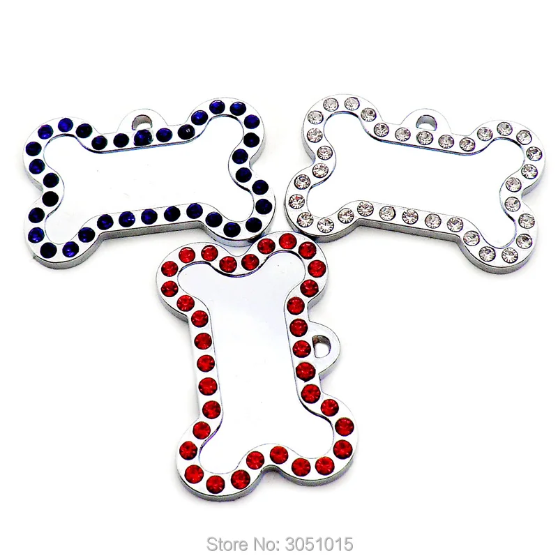 Placas identificativas con diamantes para perros - Etiquetas personalizadas - imagen 4