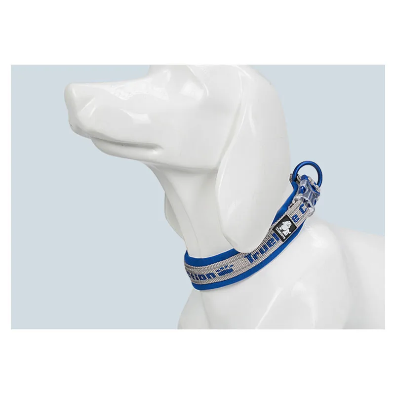 Truelove-Collar de neopreno bordado para perro, correa ajustable de nailon para perros grandes y pequeños, reflectante, para correr, Chihuahua - imagen 4