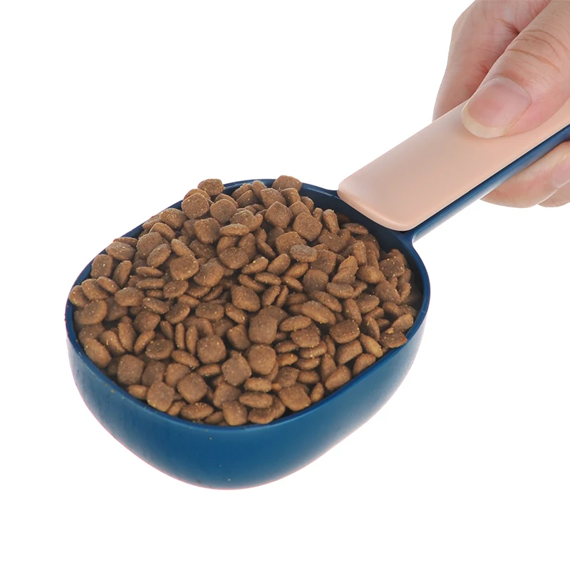 HOOPET-cuchara de comida para mascotas, taza de escala de comida para perros y gatos, cuenco de alimentación para mascotas, pala de alimentación para gatos, taza de cuchara fmedidora portátil, 3 colores - imagen 2