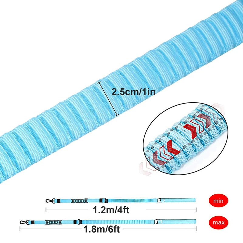 Benepaw Multifunctional Heavy Duty Bungee Dog Leash Reflective Shock Absorbing Training Leash 2 Traffic Handle Dog Car Seat Belt - imagen 5