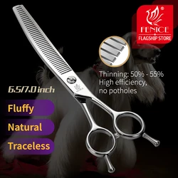 Tijeras curvadas de peluquería para perros Bichon
