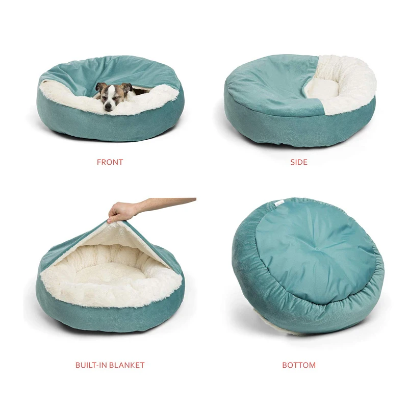 Benepaw-cama ortopédica para perro, manta con capucha, cálida, impermeable, resistente a la suciedad, lavable a máquina - imagen 3