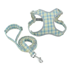 Arnés reflectante ajustable con correa para perros pequeños y medianos