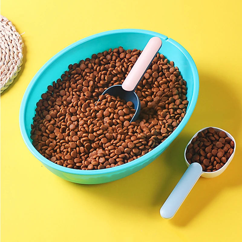 Cuchara de comida para perros, cuchara de alimentación multifuncional para mascotas con Clip de sellado, cuchara medidora dedicada para comida de gato de plástico de grado - imagen 5