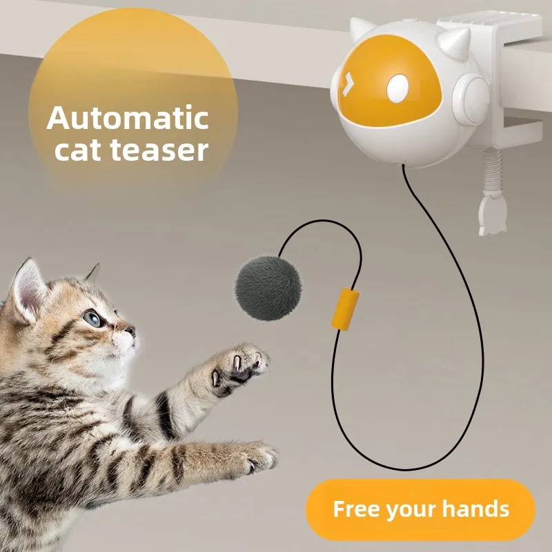 Divertido juguete eléctrico de elevación para mascotas, pelota telescópica automática para gatos, pelota de elevación inteligente para gatos - imagen 2
