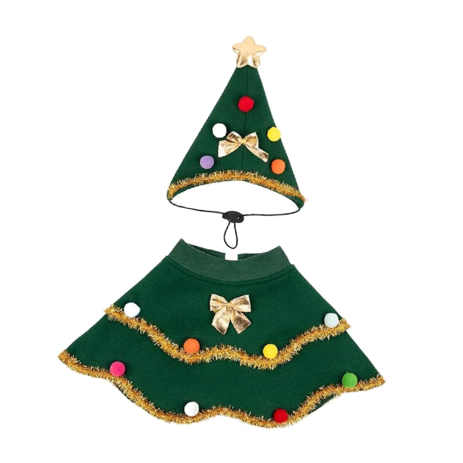 Christmas Dog Costume Hat with Cloak Puppy Cosplay Accessories Garment Cat Outfit Pet Clothes for Park Trip Boy Girl New Year Christmas Dog Costume Hat with Cloak Puppy Cosplay Accessories Garment Cat Outfit Pet Clothes for Park Trip Boy Girl New Year
