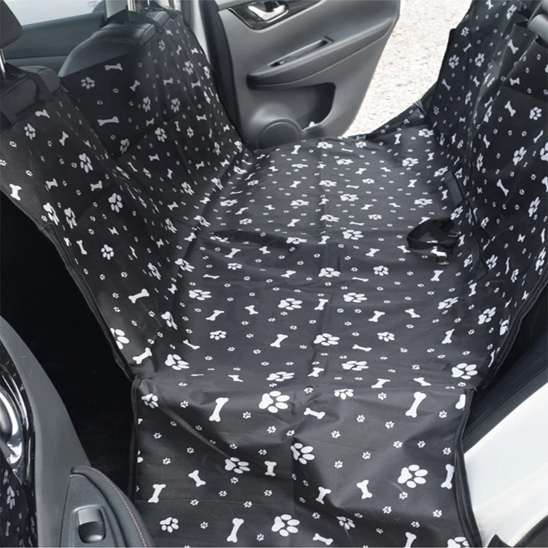 Portadores Del Perro Huella PERRERA CARAMELO Impermeable Trasero Hacia Atrás la Cubierta de Asiento de Coche Perro Esteras Hamaca Protector Con Cinturón de Seguridad D1010 - imagen 4