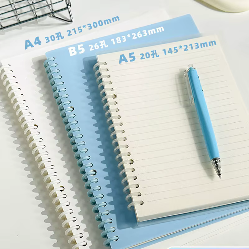 Cuaderno espiral A4/A5/B5 con hojas sueltas rayadas o en blanco - imagen 3