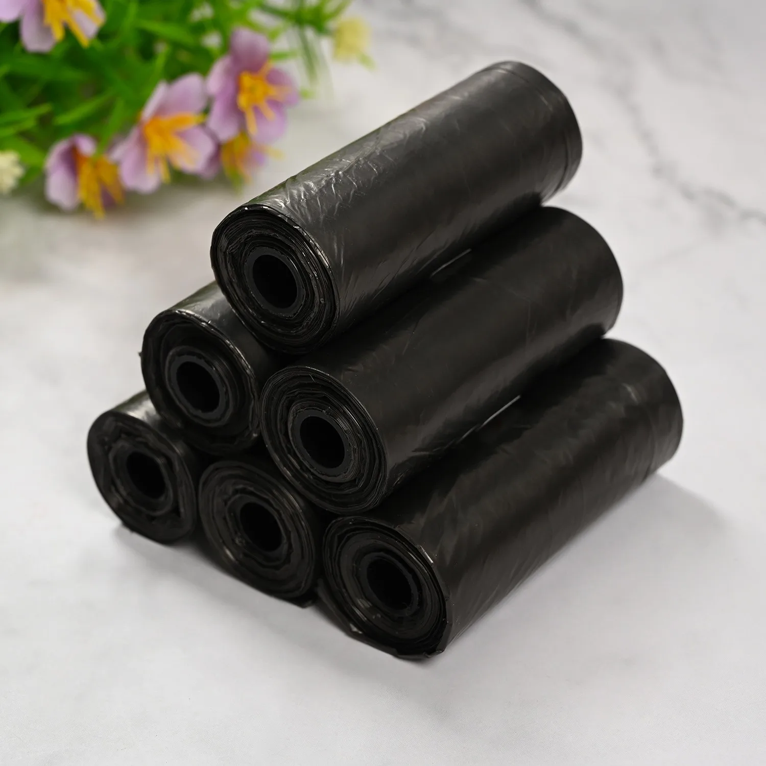 Bolsa de basura desechable para mascotas, bolsa portátil para caca de perro, 10 rollos, 1 paquete - imagen 3