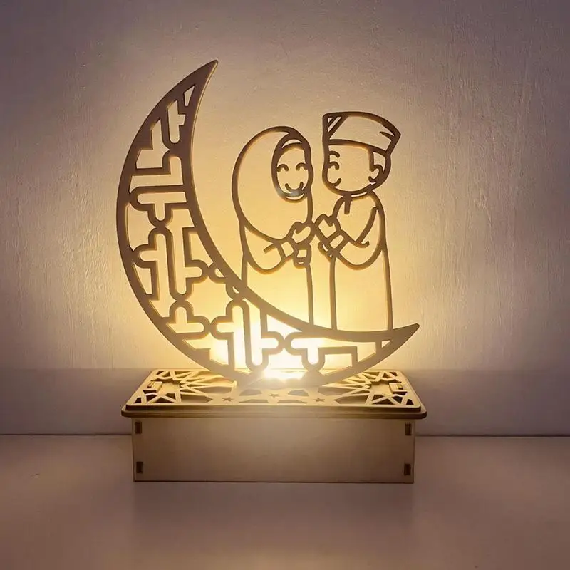 Luces LED Eid llamativas, luces de linterna Eid, Luna, estrella, Eid al-adha, alto brillo, vacaciones, bodas, decoraciones para el hogar - imagen 3