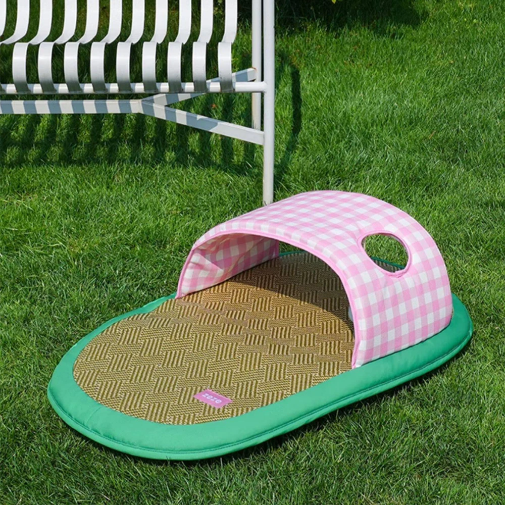 Cama de ratán tejida para perros – Refrescante y acolchada para verano - imagen 2
