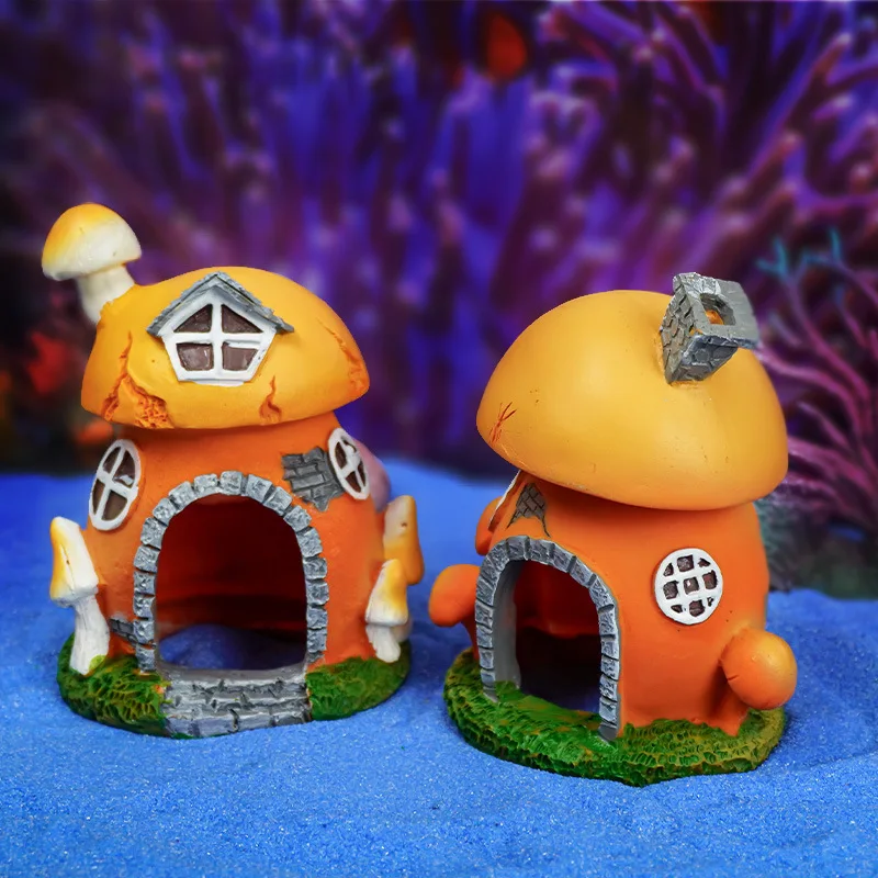 Decoración de pecera de resina, decoración bonita para acuario, adornos de micropaisaje, Mini suministros decorativos para pecera, 1 ud. - imagen 2