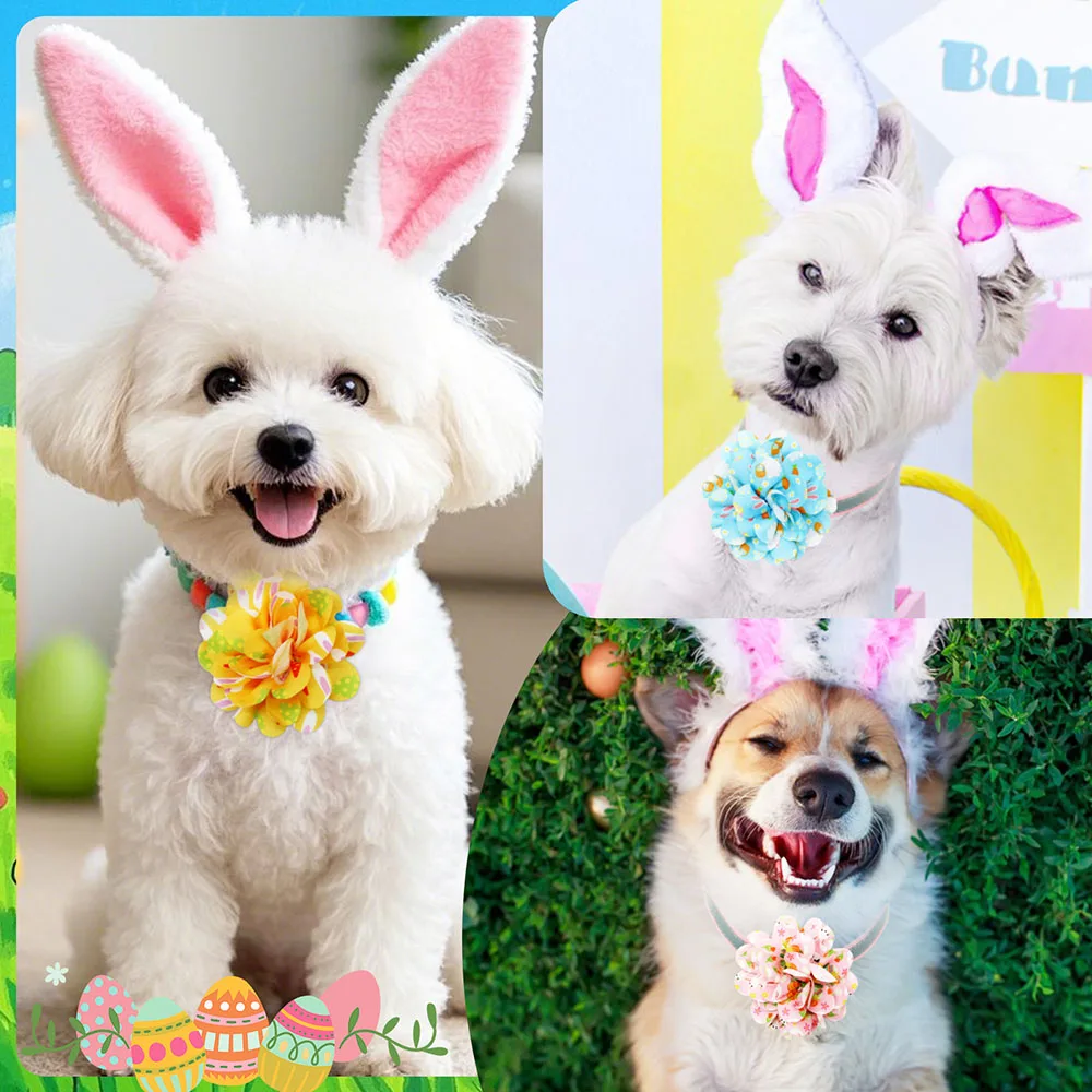 Nuevo 50 corbatas de pajarita para perro para Pascua, pajaritas para quitar perros pequeños y gatos, lazos para mascotas, accesorios para el cabello para perros - imagen 3
