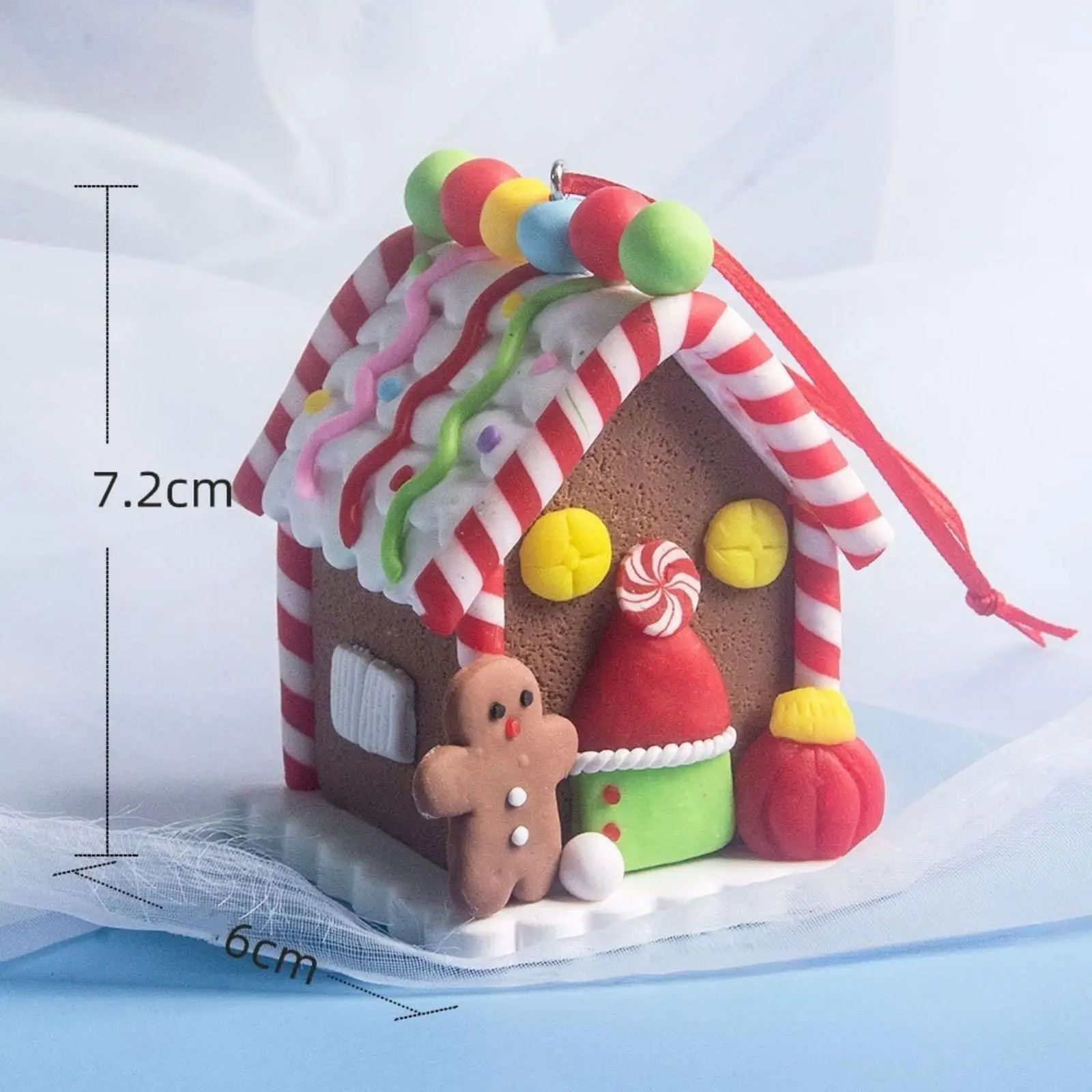 Gingerbread House Ornament Christmas Hanging Decoration Craft Party Supplies