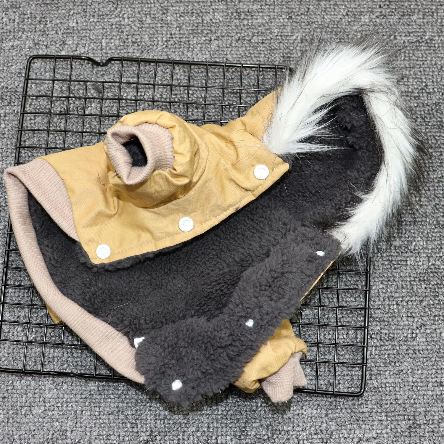 Abrigo de senderismo grueso de invierno para perros y mascotas con capucha, chaqueta suave y cómoda para perros, ropa para deportes al aire libre para mascotas - imagen 3