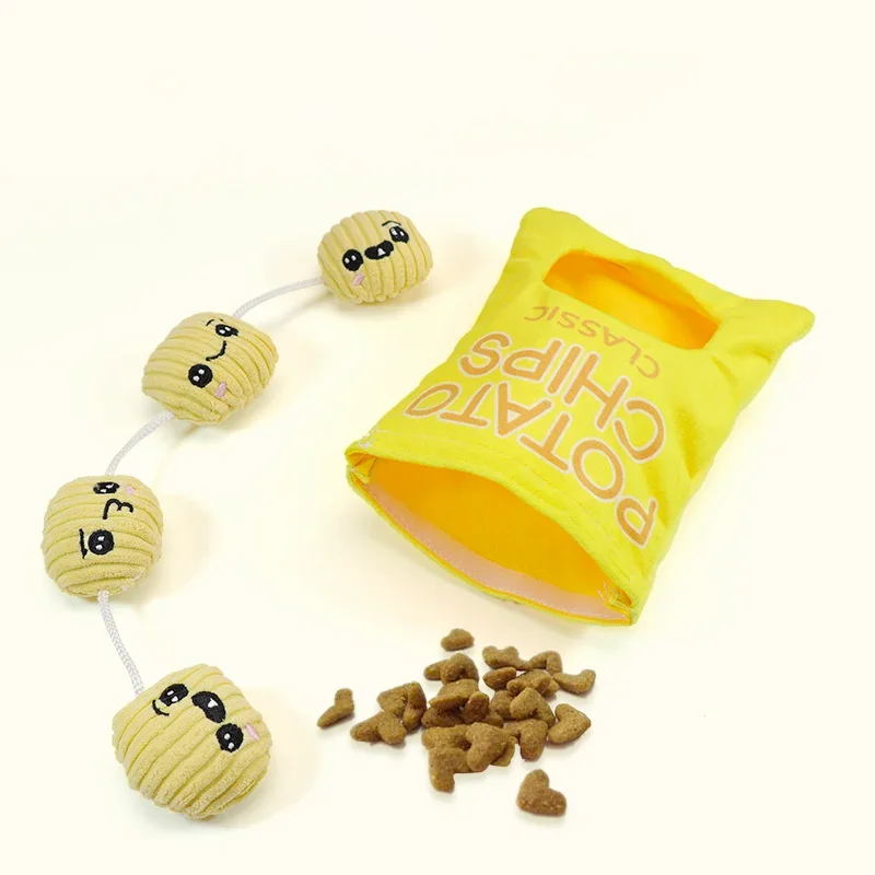 Juguetes Divertidos para perros, peluches para mascotas, juguetes para masticar chirriantes, resistentes a las mordeduras, con sonido de papel, suministros para mascotas pequeñas y medianas - imagen 4