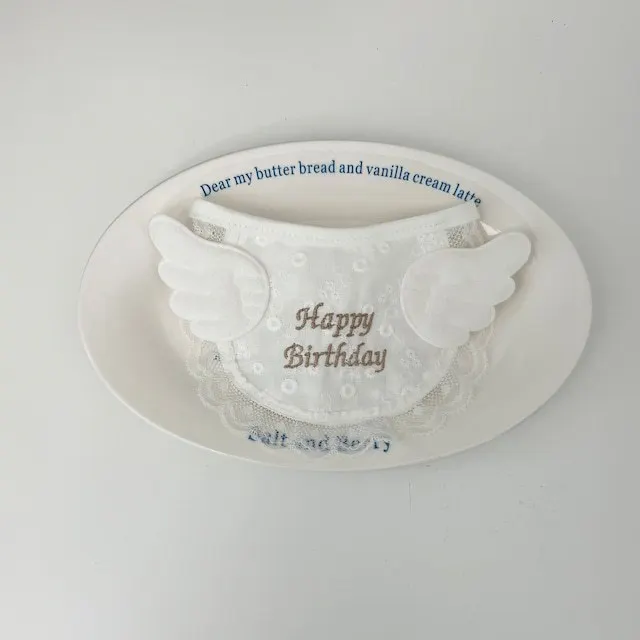 Babero bonito para fiesta de cumpleaños de perro con alas, toalla para Saliva de Gato, babero, decoración para mascotas, bufanda triangular para perros, suministros para mascotas, accesorios para gatos - imagen 5