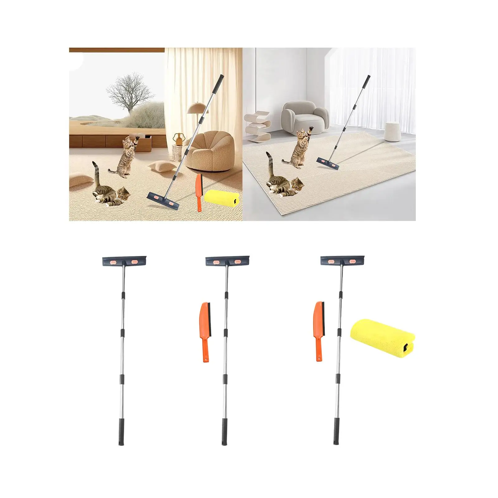 Pet Hair Remover Dog Cat Hair Carpet Rake Portable Telescopic Handle Pet Hair Pet Hair Remover Dog Cat Hair Carpet Rake Portable Telescopic Handle Pet Hair