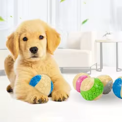 Juguete mordedor interactivo para perros - bola a cuadros resistente