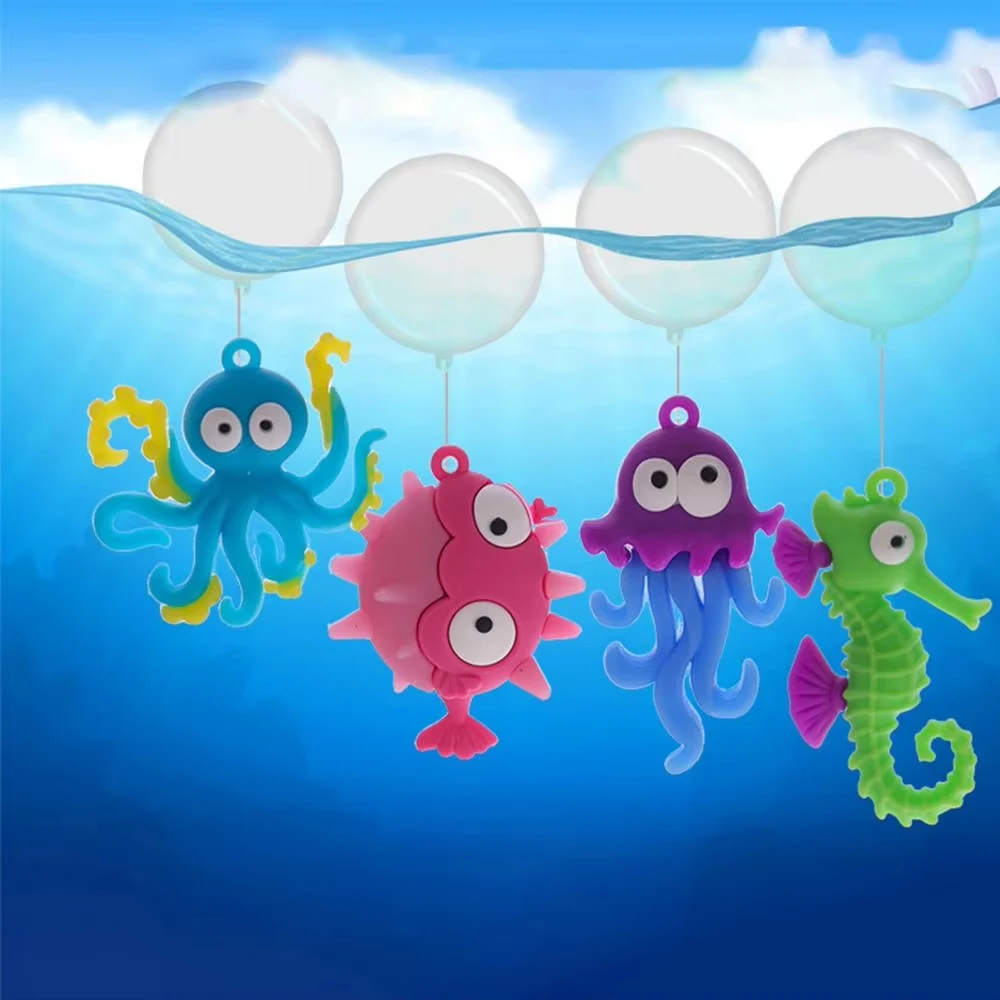 Decoraciones para acuario Ocean Life con bolas y cuerdas flotantes, bonitos adornos para pecera para decoración del acuario del hogar, personajes temáticos, 1 ud. - imagen 3