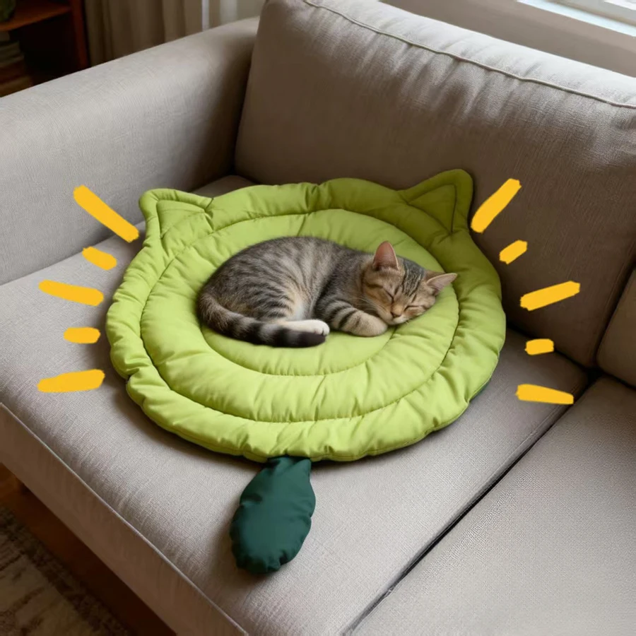 Cama grande para gatos y perros: suave y transpirable, lavable - imagen 5