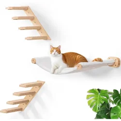 Hamaca de pared para gatos – Ahorra espacio, juego y descanso
