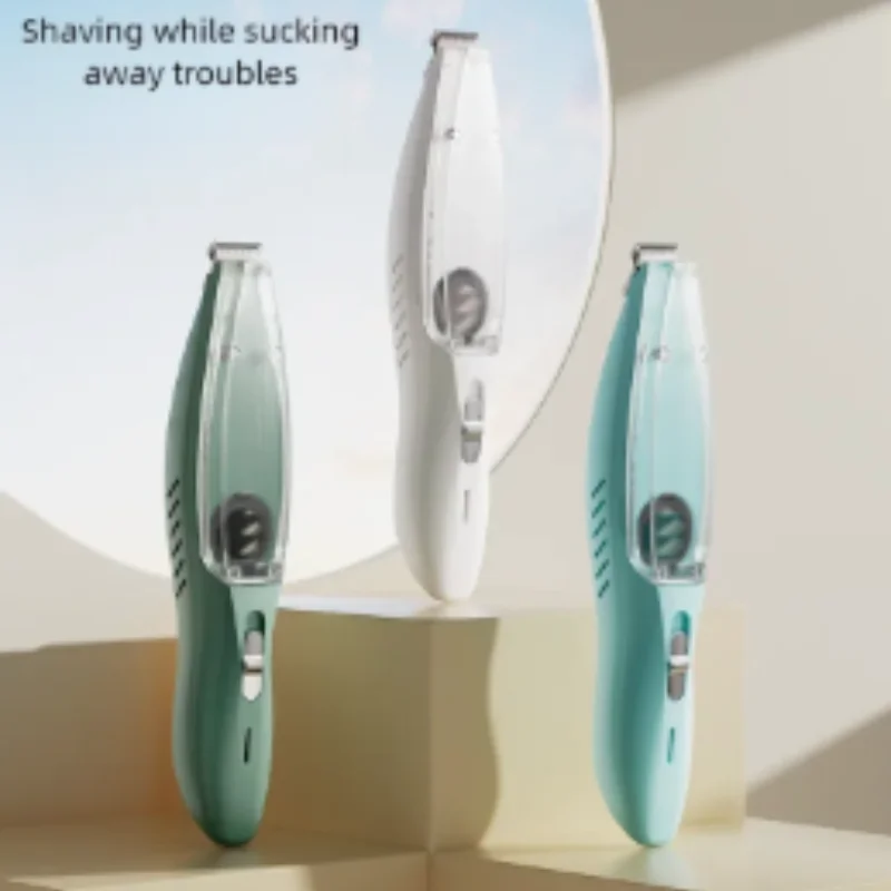 Kit de cortapelos para el cuidado de mascotas, recortador de pelo eléctrico para perros y gatos con succión para pies y uñas, herramientas de aseo profesionales