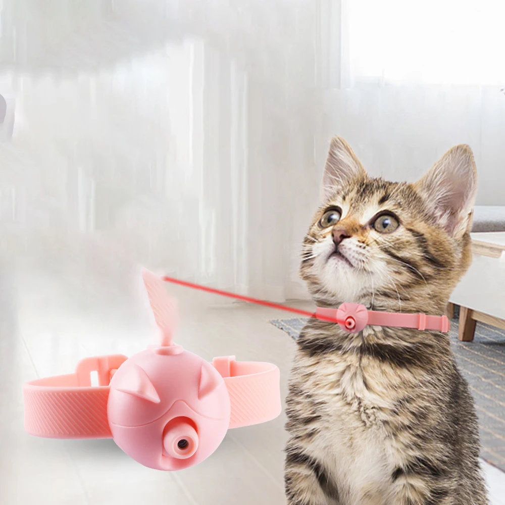 Collar interactivo del laser del gato de los juguetes del gato del juguete del gato del laser del entretenimiento divertido al por mayor del nuevo producto
